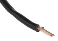 225-2154 RS PRO Black 2.5mm² Hook Up Wire, 14 AWG, 50/0.25 mm, 305m, PVC TI3 Insulation