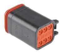 dt06-6s-ce06 Deutsch, DT Automotive Connector Plug 6 Way, Crimp Termination DT06-6S-CE06
