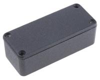 1590abk Hammond 1590 Series Black Die Cast Aluminium Enclosure, IP54, Black Lid, 92.5 x 38.5 x 27mm
