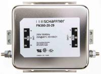 fn350-20-29 Schaffner, FN350 20A 250 V ac 400Hz, Chassis Mount EMC Filter, Terminal Block, Single Phase