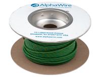 6718-gy005 Alpha Wire Ecogen Ecowire Series Green/Yellow 3.3 mm² Hook Up Wire, 12 AWG, 65/0.25 mm, 30m, MPPE Insulation, 6718 GY005