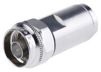 j01020a0156 Telegartner, Plug Cable Mount N Connector, 50Ω, Clamp Termination, Straight Body