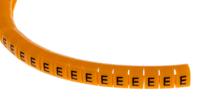 812-1433 RS PRO Snap On Cable Markers, Black on Orange, Pre-printed "E", 4 → 5mm Cable