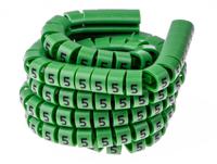 914-0605 RS PRO Slide On Cable Marker Kit, Black, Blue, Brown, Green, Grey, Orange, Red, Violet, White, Yellow, Pre-printed "-,