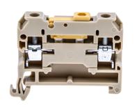 0172160000 Weidmuller  SAK Series Beige, Yellow, 4mm², 1-Level, Screw Termination
