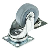 66527 Guitel Hervieu Braked Swivel Castor Wheel, 40kg Capacity, 50mm Wheel