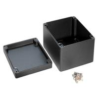 1590z231bk Hammond 1590Z Series Black Die Cast Aluminium Alloy Enclosure, IP68, Flanged, Black Lid, 230 x 200 x 110mm