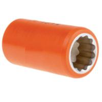 911-1421 ITL Insulated Tools Ltd 1/2 in Drive 16mm Insulated Standard Socket, 12 point, VDE/1000V, 50 mm Overall Length