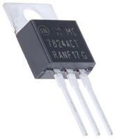 mc7824actg onsemi MC7824ACTG, 1-Channel Linear Voltage, Voltage Regulator, 1 A, 24 V, TO-220 3-Pin