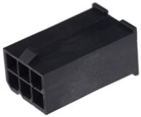 46999-0277 Molex, Mini-Fit Jr Male Connector Housing, 4.2mm Pitch, 6 Way, 2 Row
