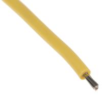 49005 Lapp ÖLFLEX HEAT Series Yellow 0.75 mm² Hook Up Wire, 18 AWG, 19/0.25 mm, 100m, Silicone Insulation,