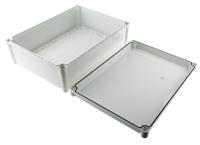 pc-3828-13-g-enclosure Fibox SOLID PC Series Grey Polycarbonate Enclosure, IP67, Grey Lid, 378 x 278 x 130mm