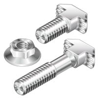 3842528721 Bosch Rexroth M8 T-Head Bolt, Connecting Component, Strut Profile 40 mm, 45 mm, 50 mm, 60 mm, Groove Size 10mm