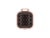 dt04-6p-tn09 TE Connectivity, DT04-6P Automotive Connector Plug Brown Cable 6 Way, Cable Termination DT04-6P-TN09