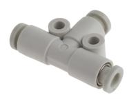 kq2t04-00a SMC KQ2 Pneumatic Tee Tube-to-Tube Adapter, Push In 4 mm x Push In 4 mm x Push In 4 mm