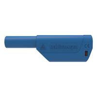 rs-sfk-8500-l-ni-as-bl Schutzinger Blue Male Banana Connector, 4 mm Connector, Solder Termination, 32A, 1kV, Nickel Plating