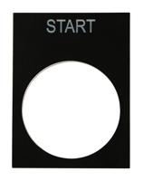 175-3965 RS PRO Legend Plate for Use with Ptec Push Button, Start
