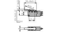 abv161261 Panasonic Flat Micro Switch, Wire Lead Terminal, 3A, 1CO, IP67