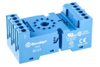 9003sma Finder 90 11 Pin 250V ac DIN Rail Relay Socket, for use with 60.13 Series Relay