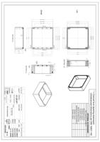 190-1848 RS PRO Black Fibreglass Reinforced Polyester General Purpose Enclosure, IP66, IP67, IP68, Black Lid, 255 x 250 x 160mm