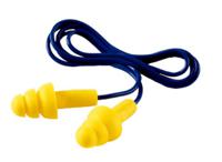 7000038199 3M E-A-R UltraFit Series Blue, Yellow Reusable Corded Ear Plugs, 29dB Rated
