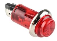 ind504203-240-trd CAMDENBOSS Red Neon Panel Mount Indicator, 240V, 13mm Mounting Hole Size