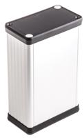 1455k1202 Hammond 1455 Series Clear Aluminium Enclosure, IP54, Black Lid, 120 x 78 x 43mm