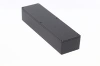 1590bxbk Hammond 1590 Series Black Die Cast Aluminium Alloy Enclosure, IP54, Black Lid, 254 x 70 x 50mm