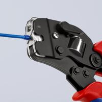 97-53-09 Knipex Hand Ratcheting Crimp Tool for Bootlace Ferrule, 0.08 → 16mm² Wire