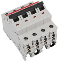 2cds274001r0635-s204m-b63 ABB System Pro M Compact S200M MCB, 4P, 63A Curve B, 400V AC, 10 kA Breaking Capacity