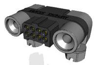 mhdas2m008yce51 Amphenol Socapex MHDAS Series Right Angle PCB PCB Header, 8 Contact(s), 1.27 mm Pitch, 2 Row, Shrouded