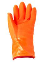 23700100 Ansell ActivArmr Orange Cotton Work Gloves, Size 10, Polyvinyl Chloride Coating