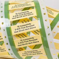 d-sce-1k-48-50-9 TE Connectivity D-SCE White Heatshrink Labels, 50mm Width, 1000 Qty