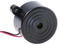 754-2015 RS PRO 102dB Panel Mount Continuous Internal Piezo Buzzer, 41.8 (Dia.) x 22mm, 3V dc Min, 16V dc Max