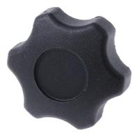 161-199 RS PRO Black Multiple Lobes Clamping Knob, M8, Threaded Stud