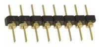 bbl-108-g-f Samtec BBL Series Straight Through Hole Pin Header, 8 Contact(s), 2.54 mm Pitch, 1 Row, Unshrouded