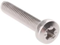 528-766 RS PRO Pozi M3 Pan A2 304 Stainless Steel Machine Screws DIN 7985 x 16.0mm
