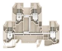 1186770000 Weidmuller  W Series Dark Beige, Double-Level, Screw Termination