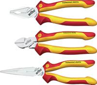 26852 Wiha 3-Piece Plier Set, Straight Tip, 160 mm, 180 mm, 200 mm Overall