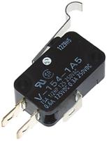 vx-54-1a3 Omron Simulated Roller Lever Micro Switch, Solder Terminal, 5 A @ 250 V ac, SPDT, IP40