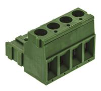 282807-4 TE Connectivity, 5.08mm Pitch, Buchanan, 4 Way, Right Angle, Pluggable Terminal Block, Plug, Cable Mount, Screw
