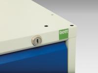 1692503711 Bott 2 Drawer Unit, Steel, 900mm x 525mm x 550mm, Blue, Grey