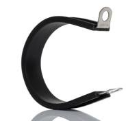 253-8568 RS PRO 48mm Black, Stainless Steel 304 P Clip