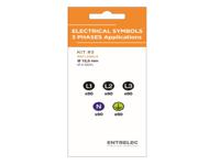 1set530003r0000 Black Vinyl Safety Labels, None-Text 12.5 mm x 12.5mm