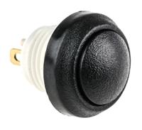 48-2-rb-n-bk-b ITW Switches 48 Series Miniature Push Button Switch, Latching, Panel Mount, 13.6mm Cutout, SPST, Clear LED, 48V dc, IP67