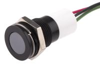703-9036 RS PRO Panel Mount Indicator, 24V dc, 14mm Mounting Hole Size, Lead Wires Termination, IP67