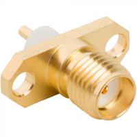 132147-48 Amphenol RF, Jack Panel Mount SMA Connector, Solder Termination, Straight Body