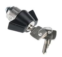 f383-01-1-1242e Euro-Locks a Lowe & Fletcher group Company Camlock, 16mm Panel-to-Tongue, 23 x 20.2mm Cutout, Key Unlock