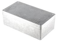 1590z150 Hammond 1590 Series Natural Die Cast Aluminium Enclosure, IP66, IK08, Natural Lid, 221 x 120.5 x 80mm