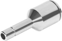 npqm-d-q6-s4-p10 Festo NPQM Series Reducer Nipple, Push In 6 mm to Push In 4 mm, Tube-to-Tube Connection Style, 558767